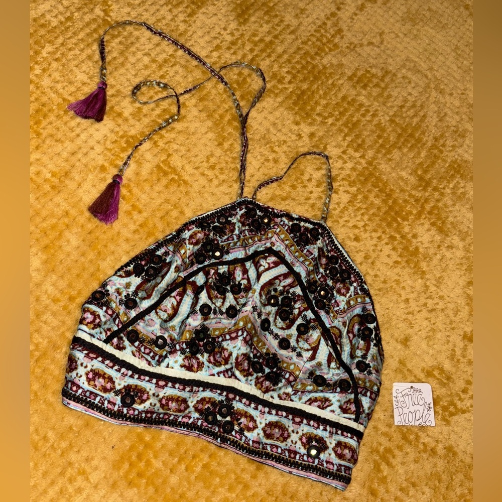 Free People Embellished Crop Top